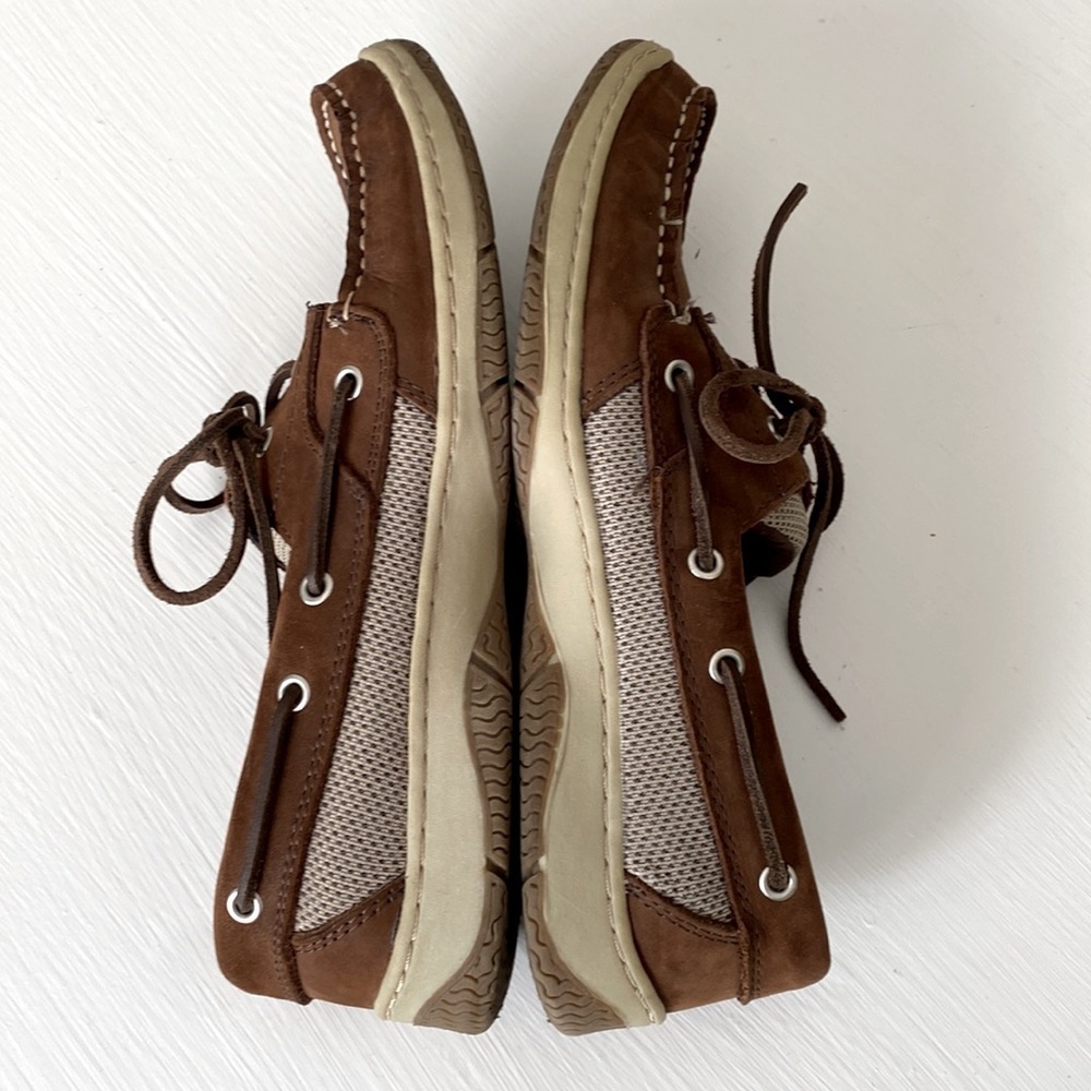 Suede Dockside Topsider Boat Shoes 9 Like New Comfy - Picture 10 of 17